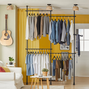 Sloping clothes online rail